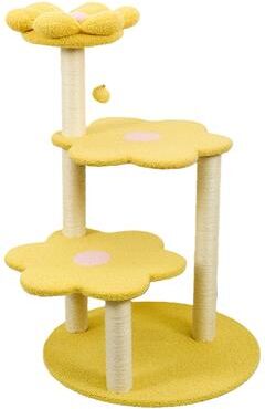 Kodotan sofa Cat Tree with Removable Cozy Perch & Scratching Posts Hanging, Toy Multi-Level Cat Furniture for Cats to Climb