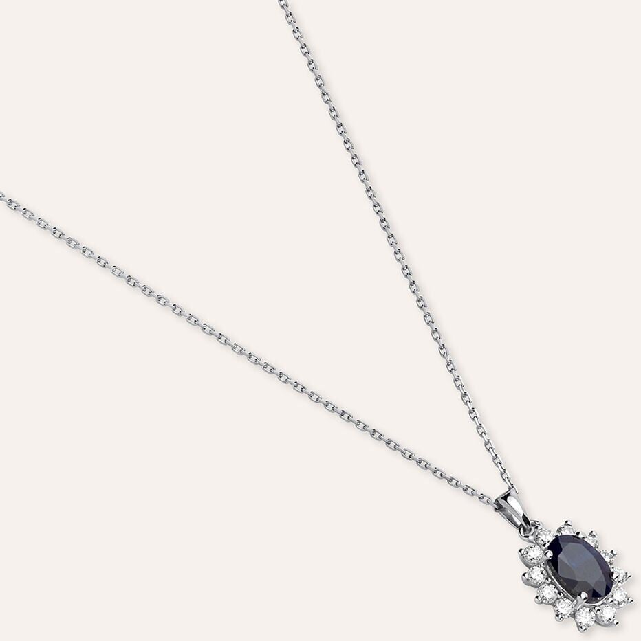 Stroili Collana Charlotte Oro Bianco Zaffiro Diamante Collezione: Charlotte Oro Bianco