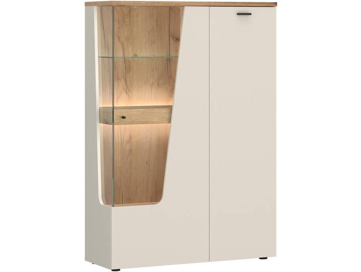Z2 Highboard re. CUT OUT, Kaschmir, Holznachbildung