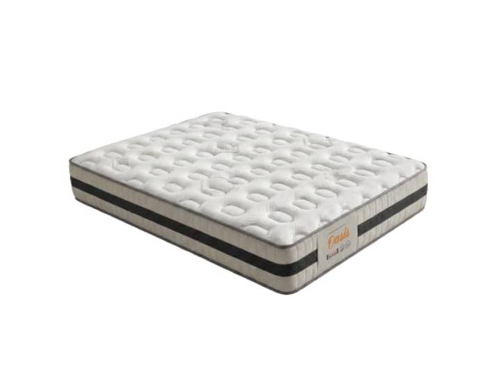 Duérmete Online Viskoelastische Matratze Oasis Taschenfedern optimaler Komfort und hervorragende Anpassungsfähigkeit Höhe 28 cm mittlere Festigkeit milbendicht, antibakteriell und