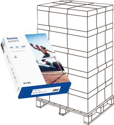 Kopierpapier tecno speed, DIN A4, 80 g/m², weiß, 100000 Blatt