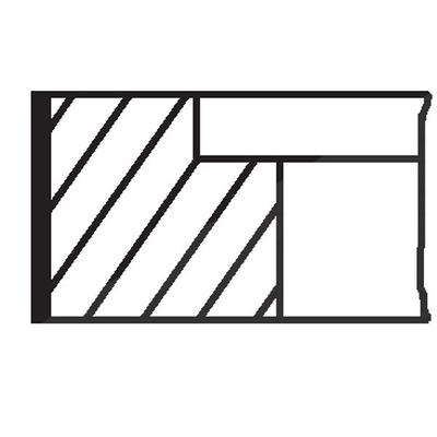 Mahle Kolbenringsatz [Hersteller-Nr. 02990N0] für VW