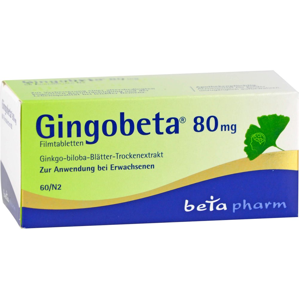 betapharm Arzneimittel GmbH Gingobeta 80 mg Filmtabletten 12461634