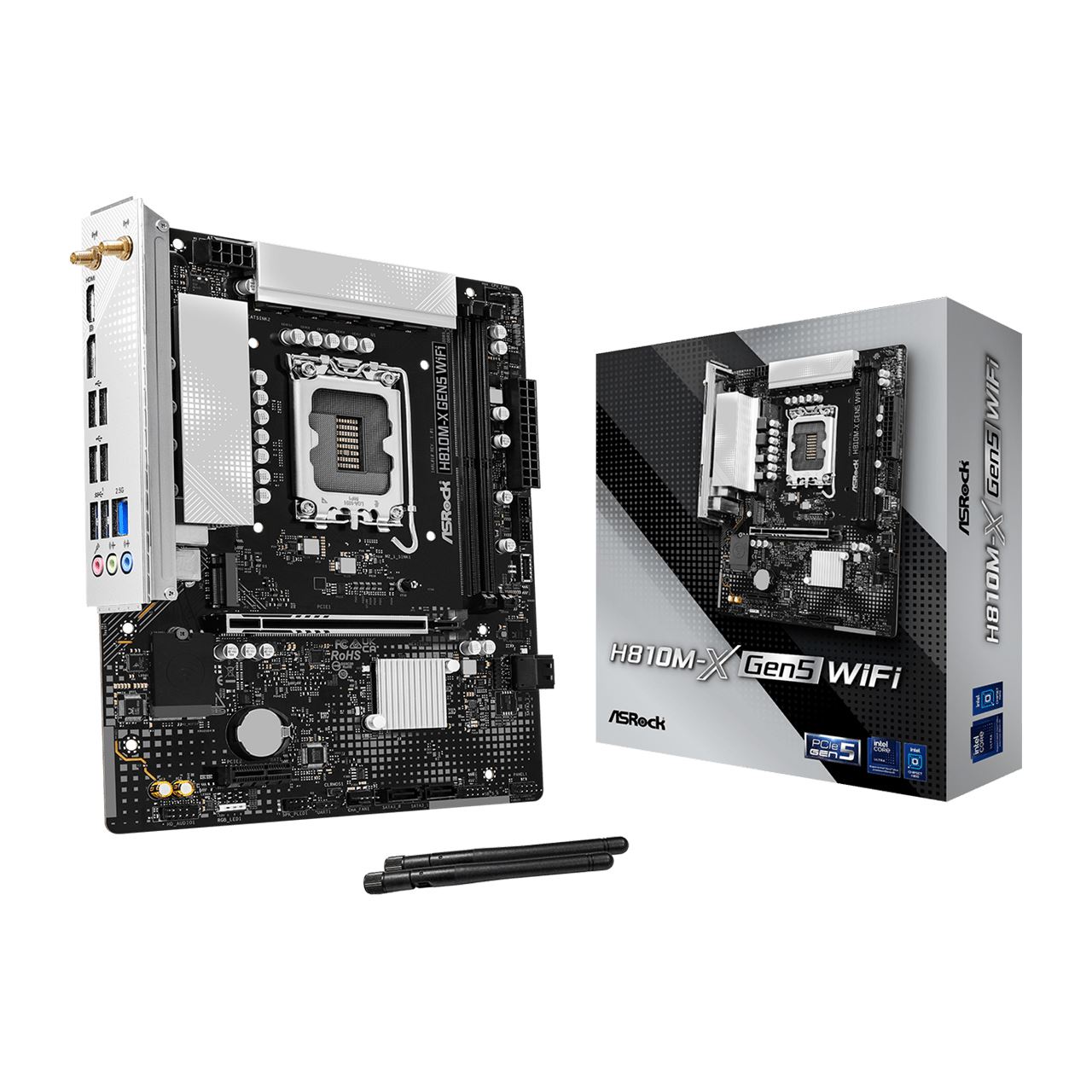 ASRock H810M-X GEN5 WiFi DDR5 Intel S1851 90-MXBU80-A0UAYZ retail