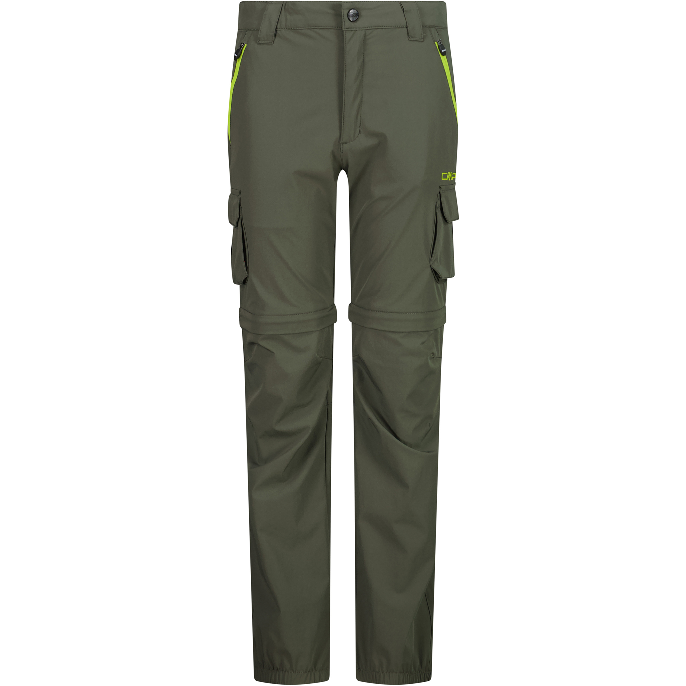 CMP Zip Off Hose Kinder Zip-Hosen oliv Größe 176 Camping Elastisch