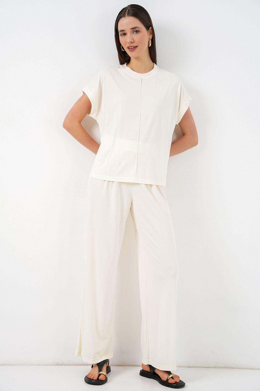 Ontspannen Pasvorm Crew Neck Blouse