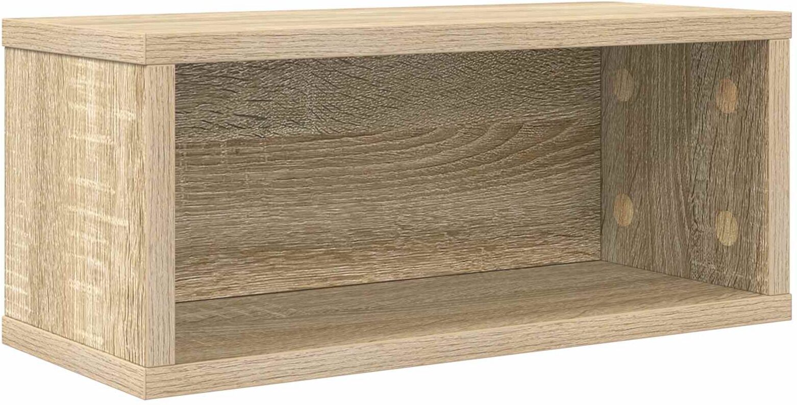 vidaXL Rack de rangement pour CD Chêne Sonoma 40 x 17 x 17 cm
