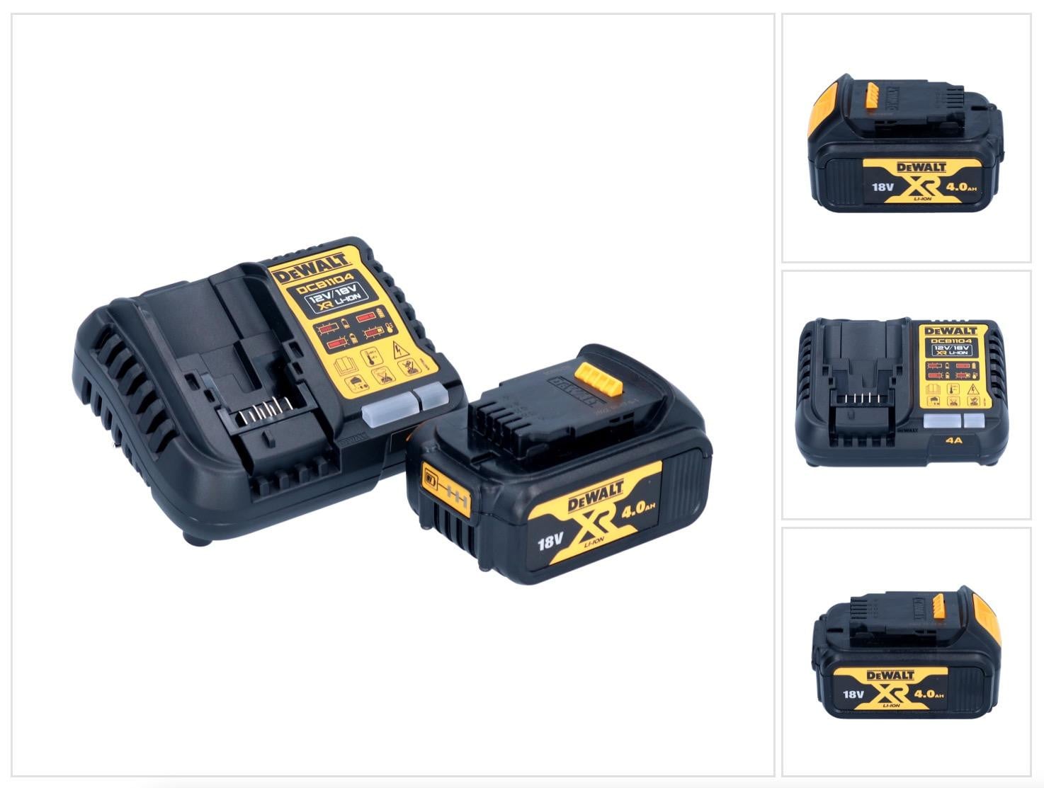 DeWalt DCB 1104 M1 accustartset 12 V / 18 V met 1x 4.0 Ah accu en DCB 1104 lader
