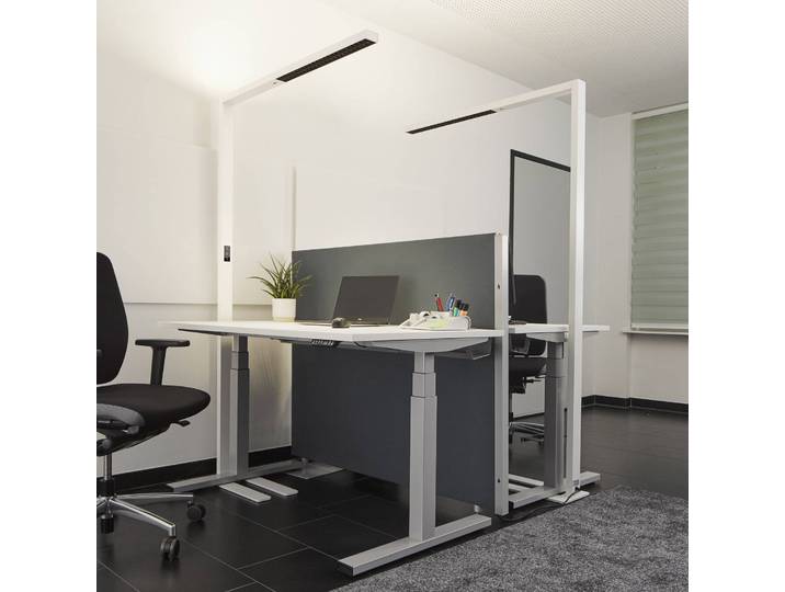Stehlampe Jolinda Arcchio, dimmbar, weiß / opal, für Arbeitszimmer / Büro, Aluminium, Modern, Deckenfluter