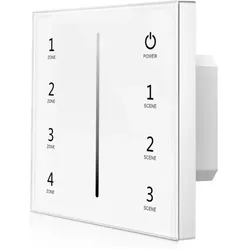 ISOLED Sys-Pro 4 Zonen Einbau-Touch-Funk-Bedienung 4x 0-10V Output, 85-265V, weiß ISO-114461