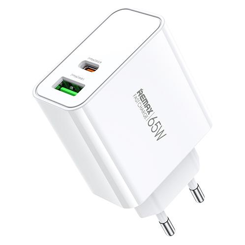 Remax Kiddy Series 65W A+C Fast Charger RP-U125 (65 W, 2 Ports) (RP-U125EU-White)