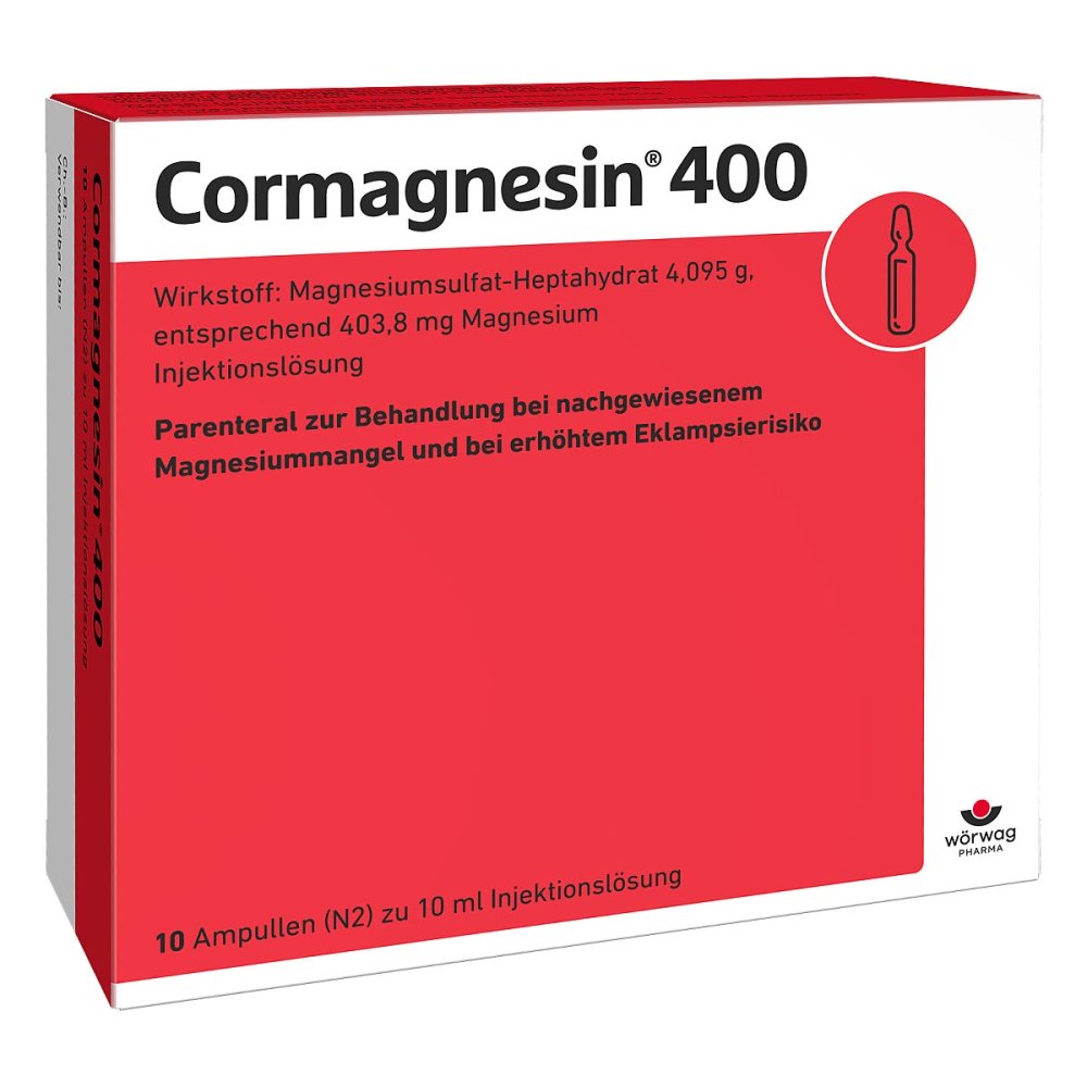 Wörwag Pharma GmbH & Co. KG Cormagnesin 400 Ampullen 04652403