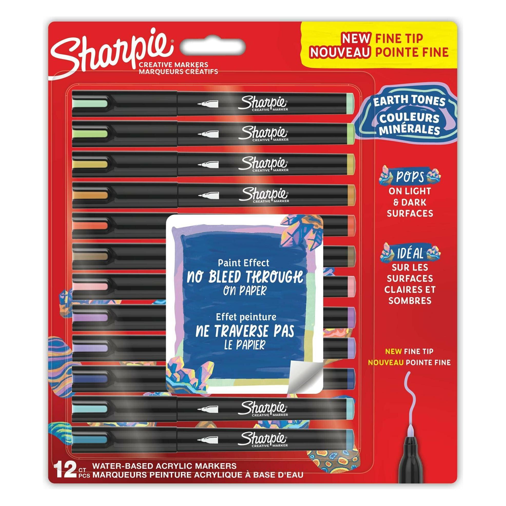 Sharpie - Creative Acrylic 12-Blister - Earth Tones - Fine Tip (2212911) (12x) (2212911)