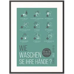 Paperflow Hinweisschild »Hände waschen« A3 grün, 30.5x42.7 cm