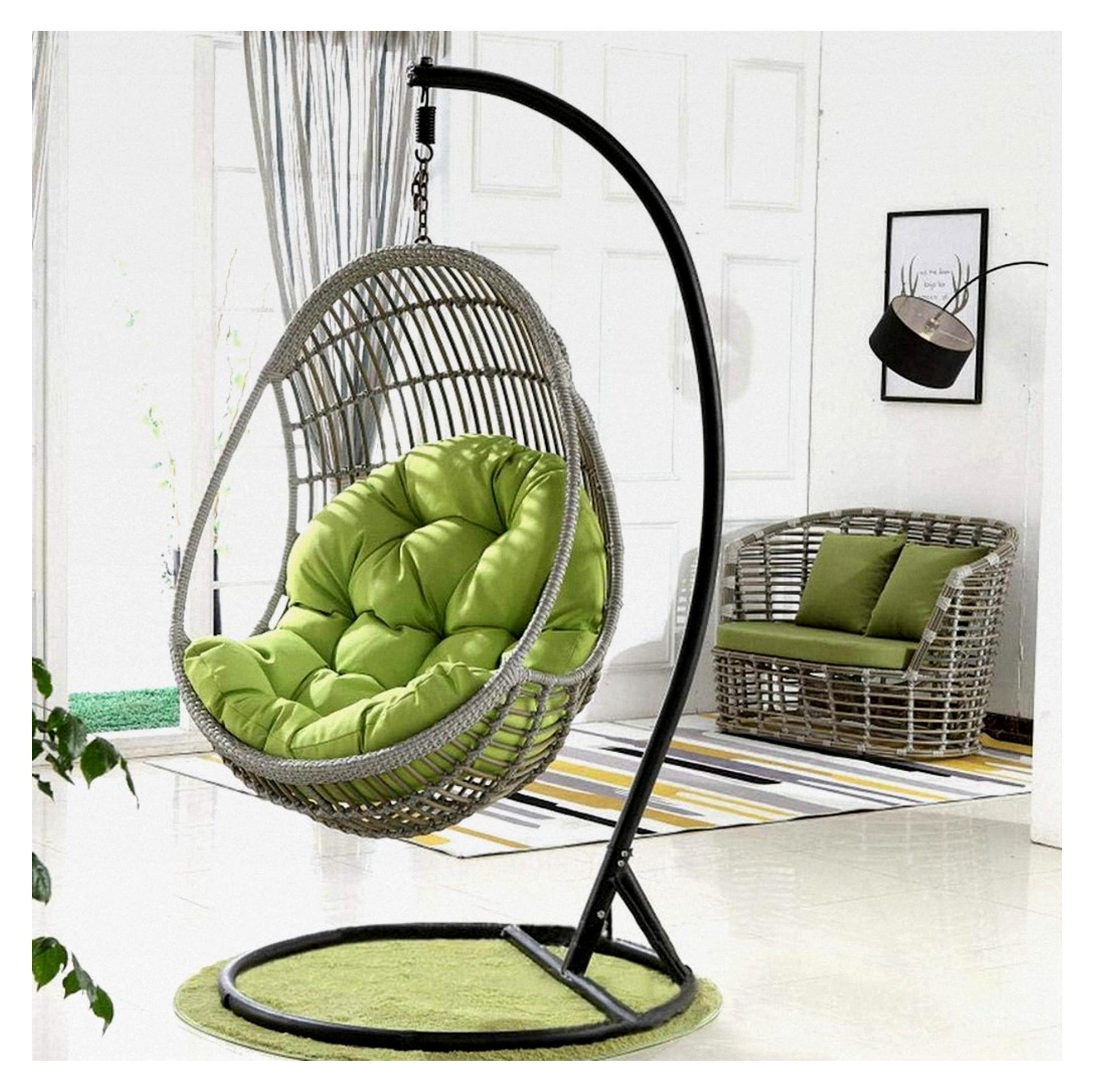 Hängesessel Pad Swing Hängender Korb Sitzkissen für Hängematten, Hängekörbe, Schaukelstühle, gefüllt mit Perlbaumwolle, 90 x 120 cm