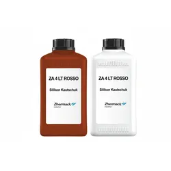 Zhermack Silikon Kautschuk ZA 4 LT Rosso rot weich Shore Härte 4