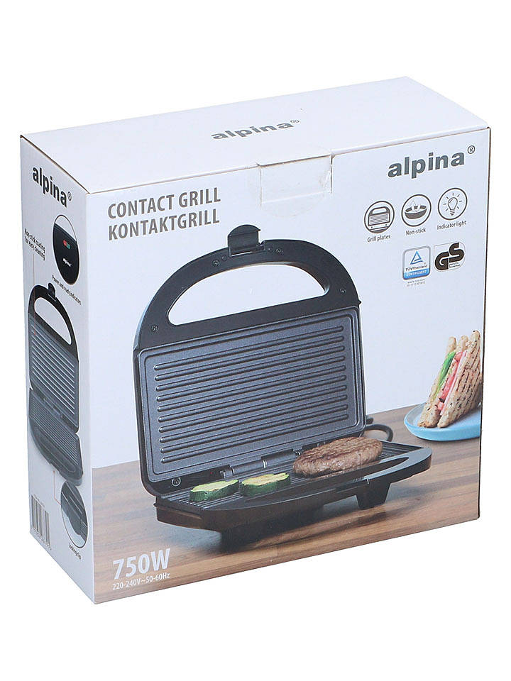 Alpina Sandwichmaker in Schwarz - (B)21 x (H)11 cm - onesize