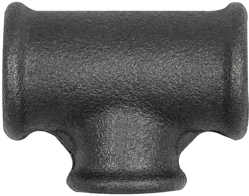 Riegler T-Stück 130, red., Rp 1, Rp 1/2, Rp 1 Temperguss schwarz (TFT 130-1012-S)