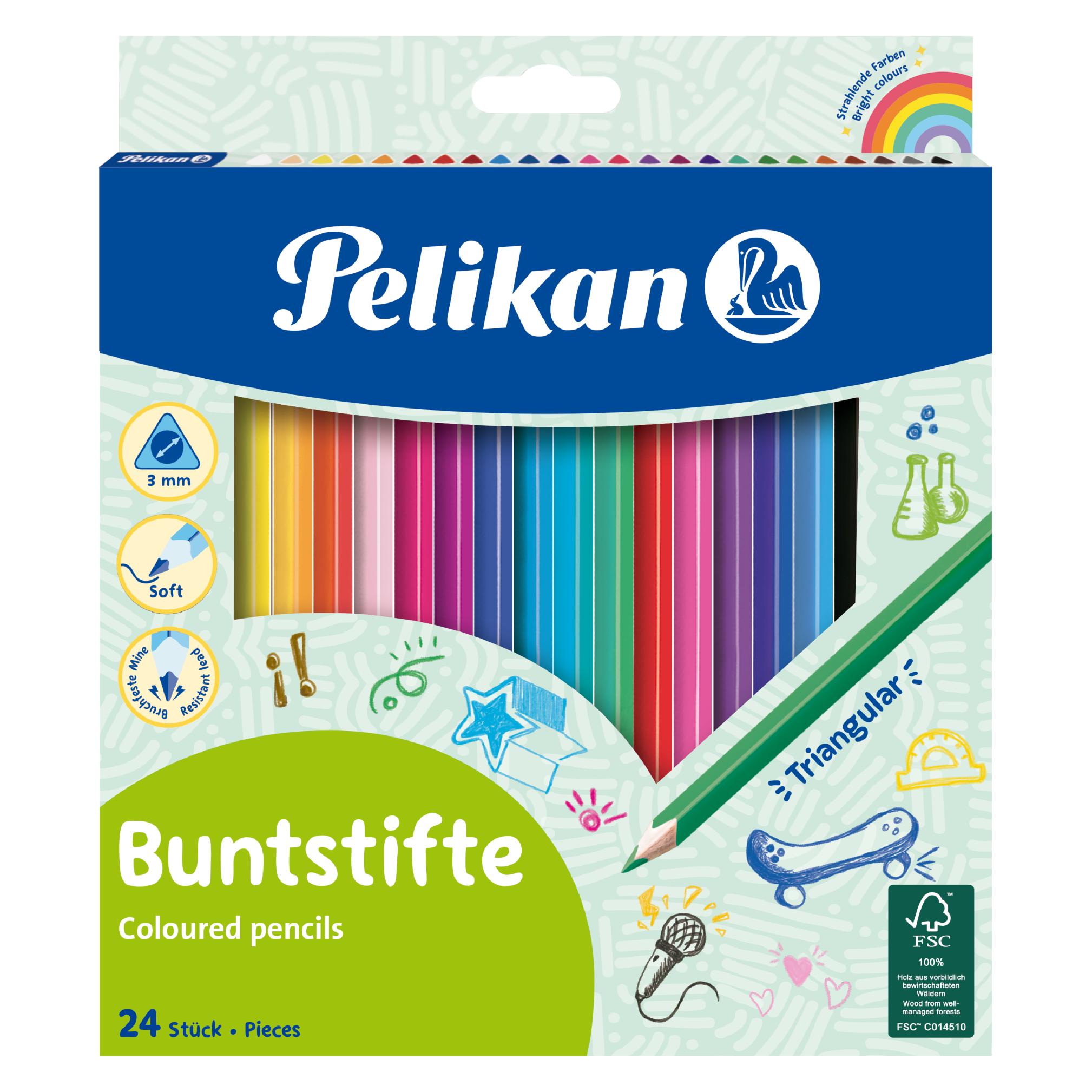 Pelikan Buntstifte dünn dreikant (24x) (700122)