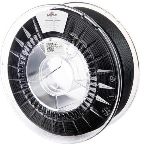 Spectrum Filaments 80717 PCTG CF10 Filament PCTG+CF Kohlefaserverstärkt, hohe Steifigkeit, hohe Zugfestigkeit, chemisch beständig