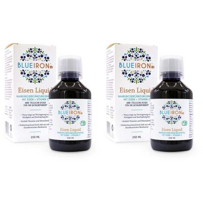 Blueiron Eisen Liquid Flüssigkeit zum Einnehmen 2x 2x250 ml