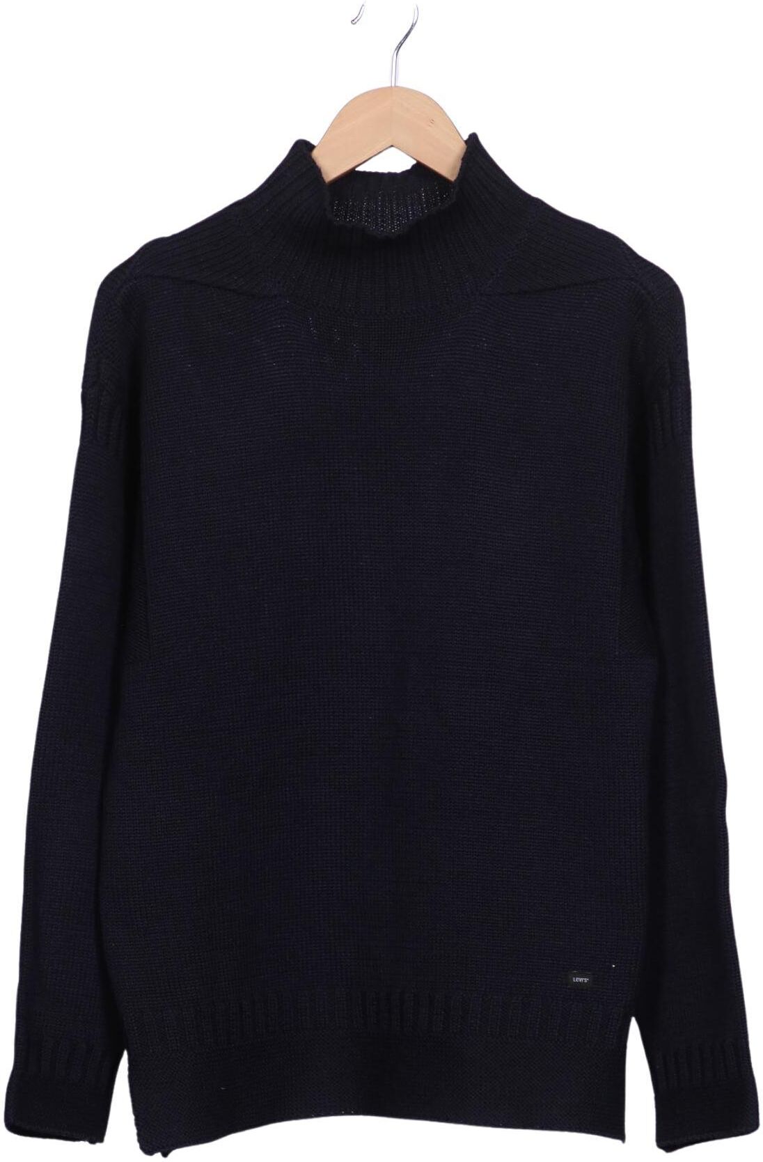 Levis Herren Pullover, Marineblau, Gr. M, Wolle / Synthetik - Second Hand