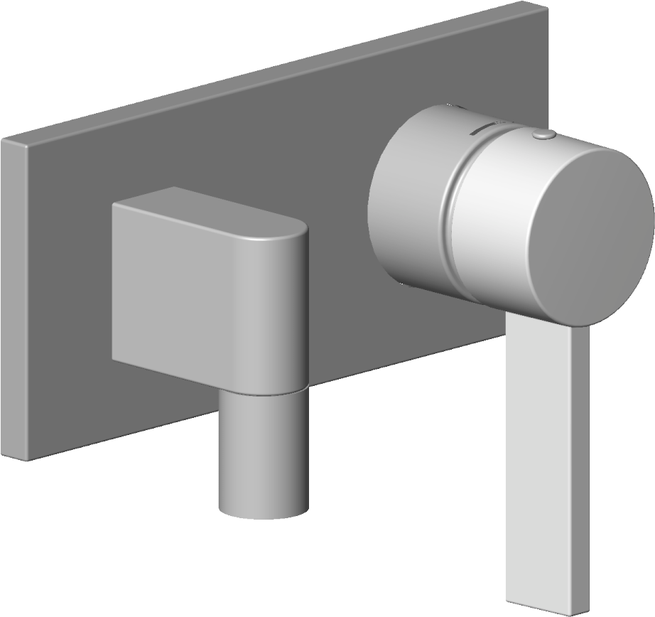 Dornbracht raccord mural complet 04110302603-00 chromé