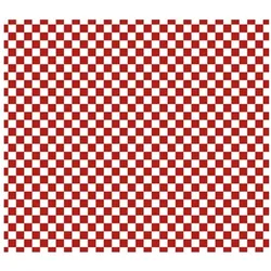 MONOUSO - Fettdichtes Einwickelpapier "Vichy" Rot 31x35cm (1.000 Stück)