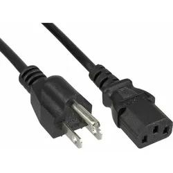 INLINE Netzkabel, Netzstecker USA auf Kaltgerätestecker C13