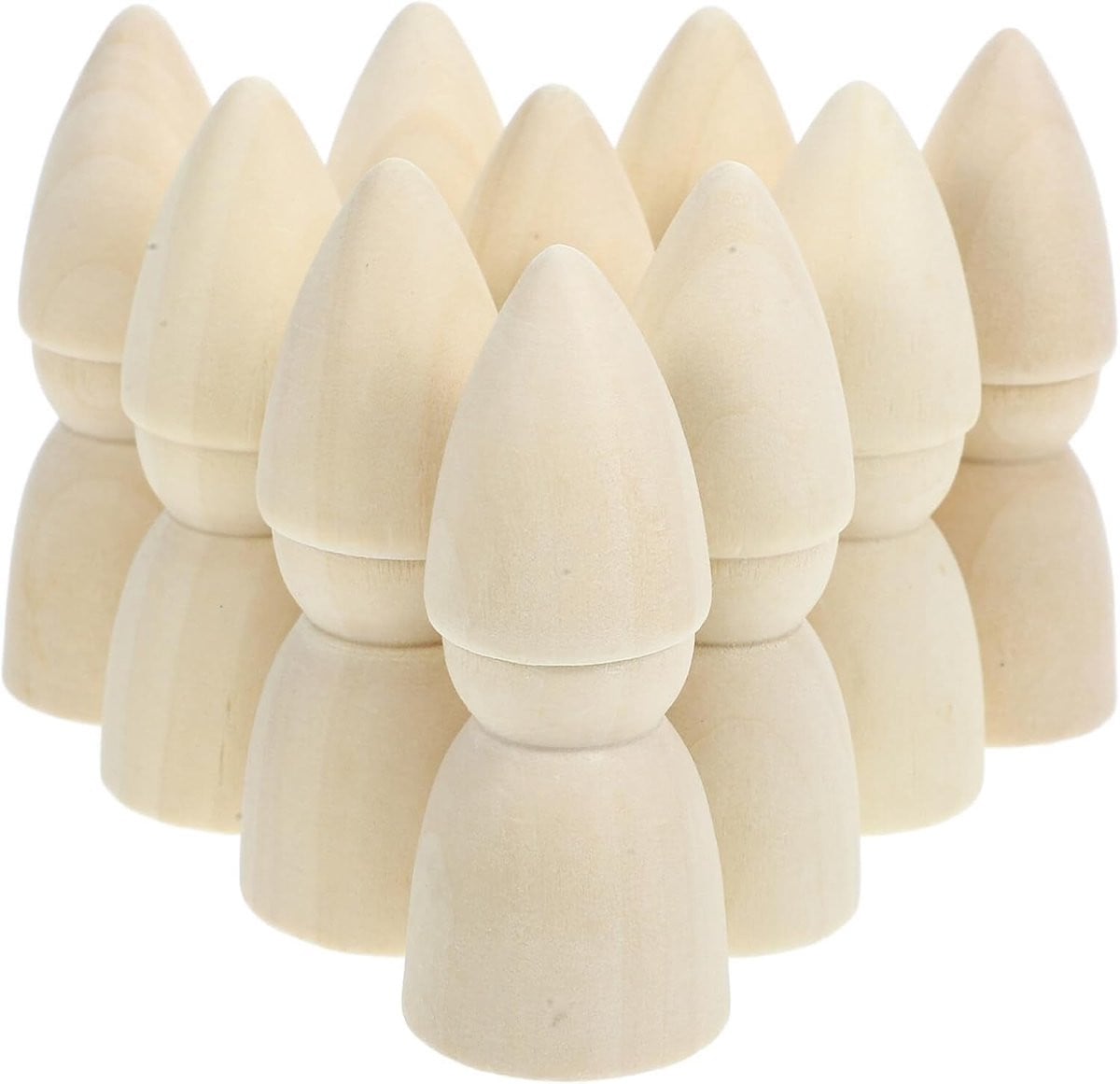 10 Stuks Ongefinishte Houten Peg Dolls Leprechaun Figuren voor Kinderen en Creatieve DIY Knutselprojecten