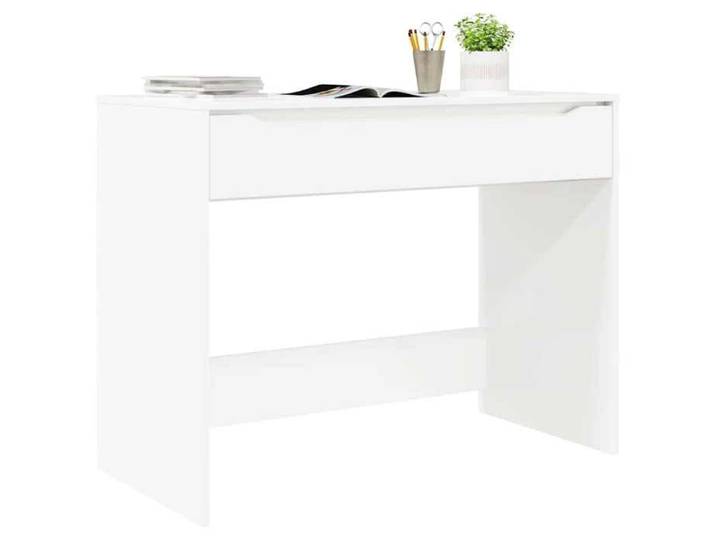 NEW Bureau debout - Blanc Bureau d'étude - Charge 50kg - Blanc brillant 100x50x78cm Bois d'ingénierie_8365