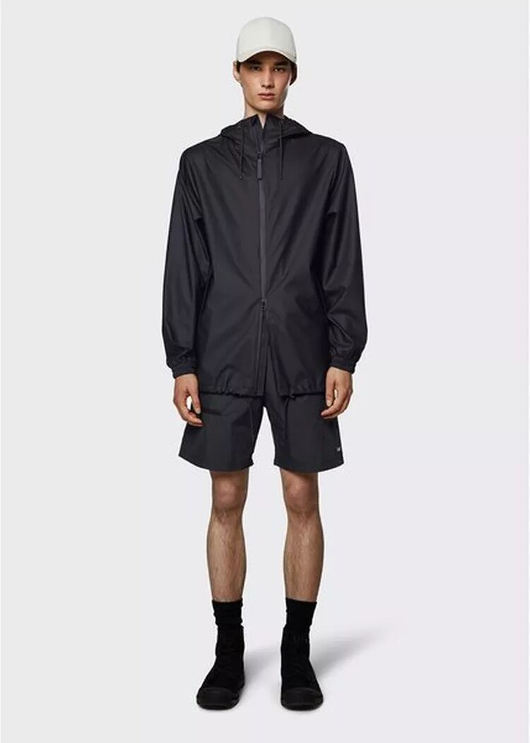 RAINS - Windjacke mit Kapuze, für Herren, Black, Größe M