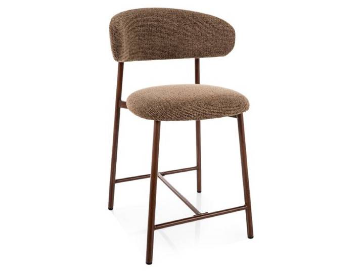 Barhocker ELONE, Nussbaum/Cappuccino