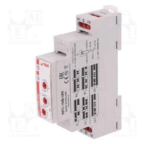 Relpol Zeitrelais 1P 1sec-10days 12-240V AC (863182)
