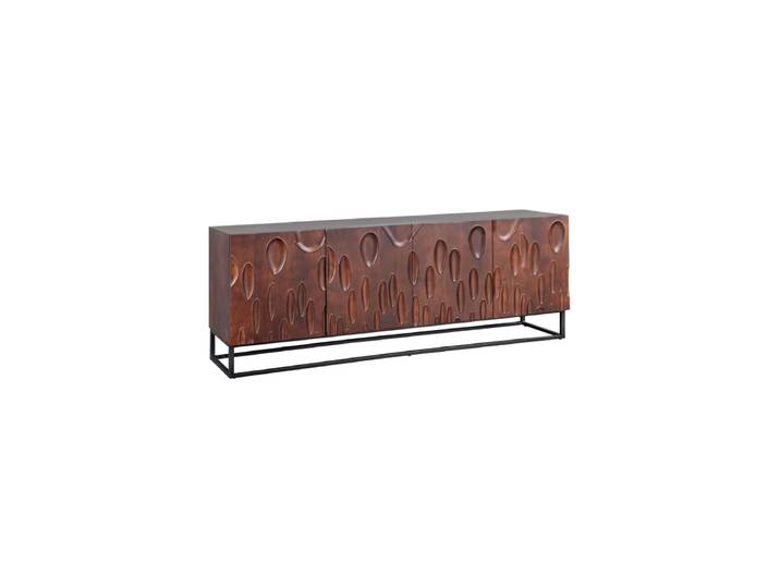 Massivholz Design Sideboard „Dune“ mit 3D-Deisgn Akazienholz Invicta Interiors