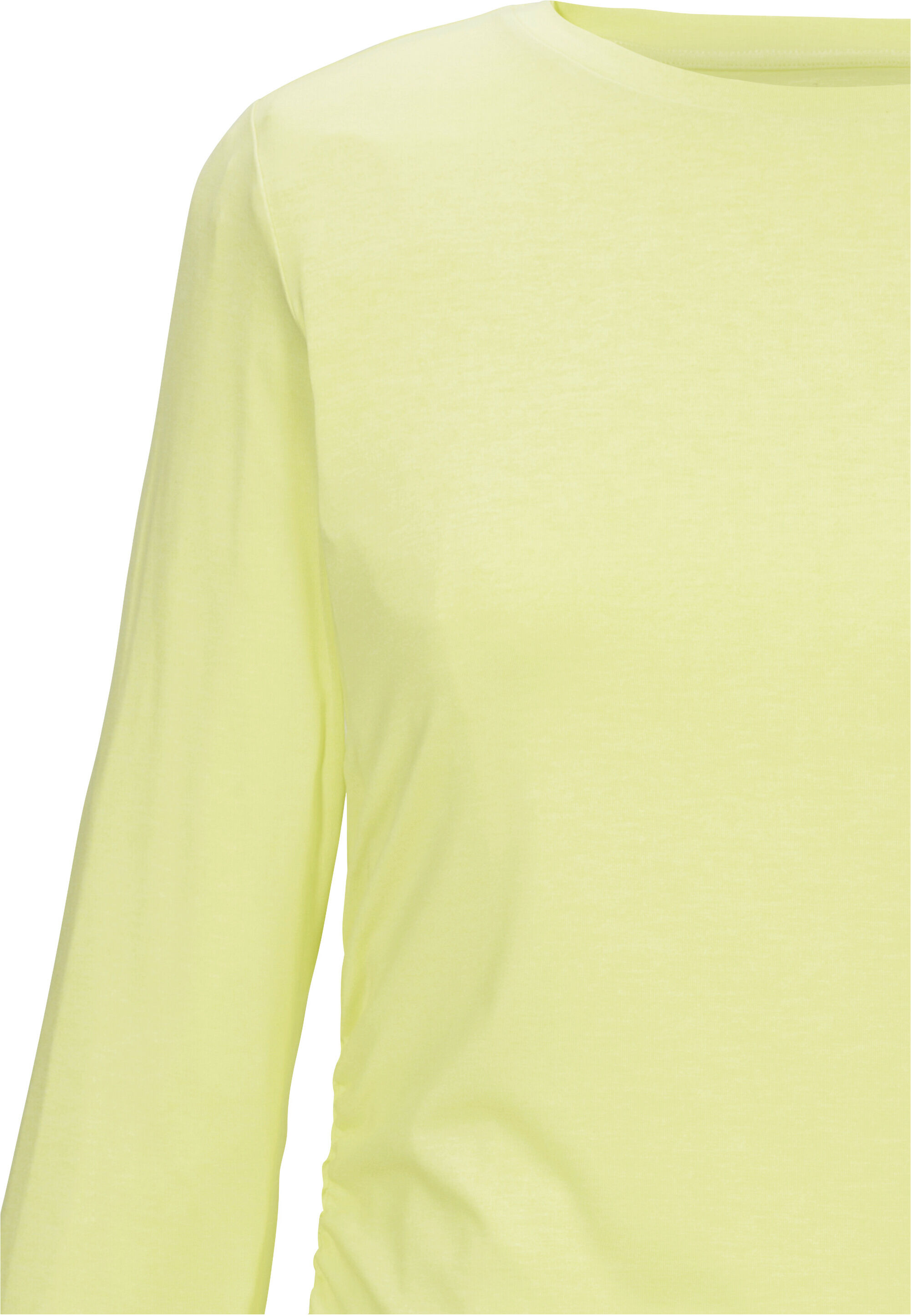 Langarmshirt KILLTEC "KOS 173 WMN LS SHRT", Damen, Gr. 46, limette, Obermaterial: 88% Polyester, 12% Elasthan, Shirts Langarmshirt, Atmungsaktiv, schnelltrocknend, dehnbar, Daumenlöcher, Raffung