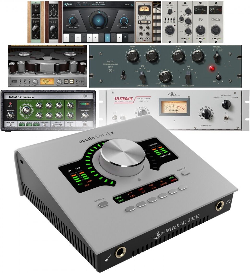 Universal Audio Apollo Twin X Duo Gen2 AC Interface de áudio Thunderbolt 3 10 x 6