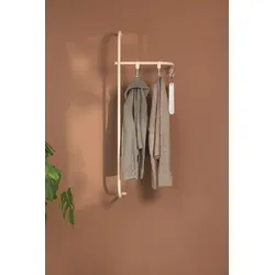 Metallbude Wandgarderobe Tamina Stahl Cashew