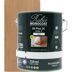 Rubio Monocoat Set Oil Plus 2C Smoke 3500ml (A+B) - 3500ml [140m2]