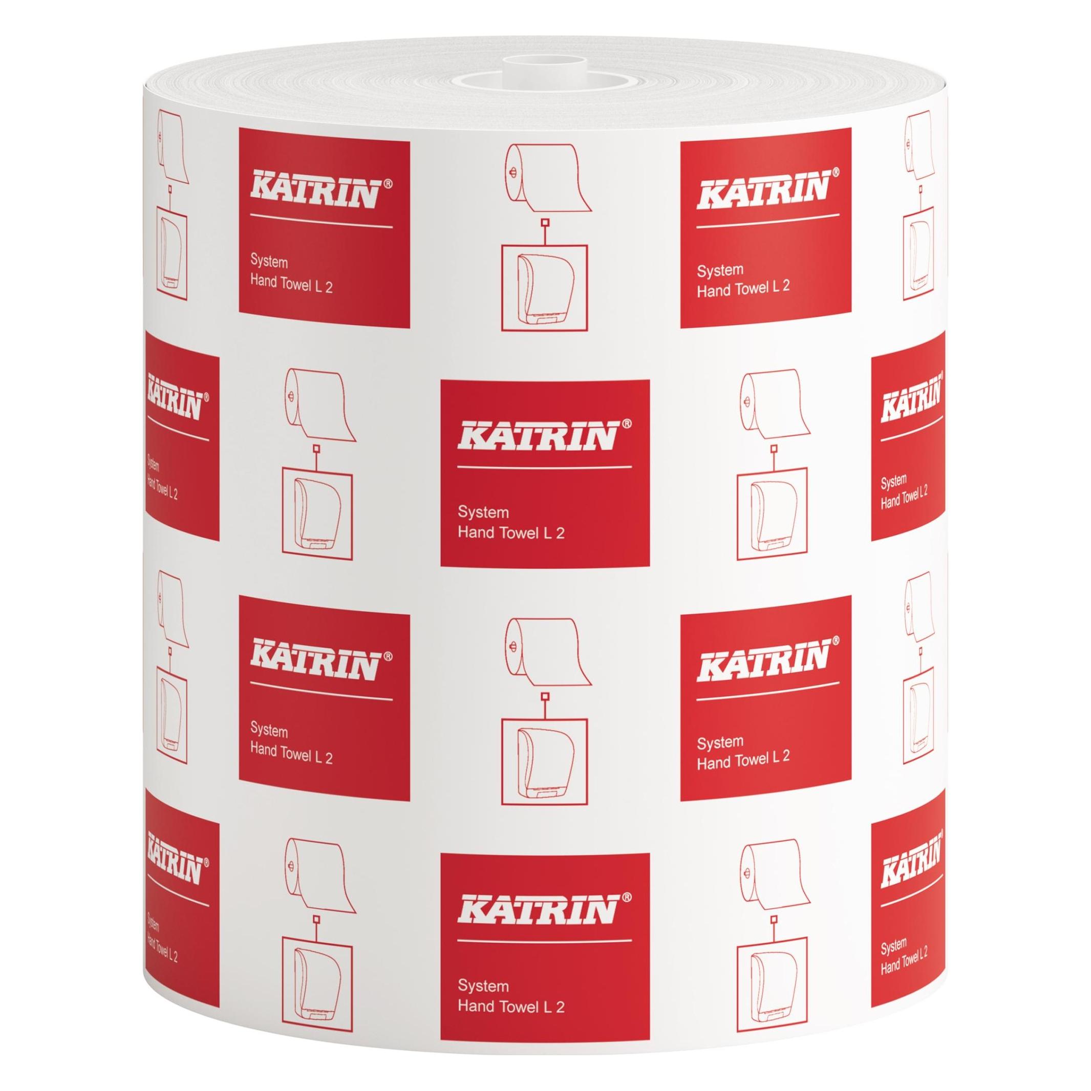 Katrin Handtuchrolle Classic System Handtuch L 2 Abmessungen: 21 cm x 200 m (B x L) Material des Papiers (6x) (460232)