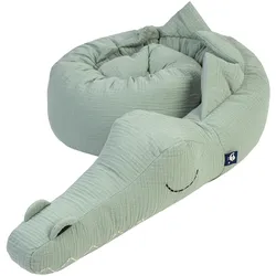 Julius Zöllner Bettschlange Musselin Sleep Buddy 180 cm, gruen