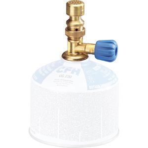 CFH Lötlampe 52175, Bunsen-Laborbrenner BL 1700, bis 600°C, für Schraubgaskartuschen, mit Piezozündung