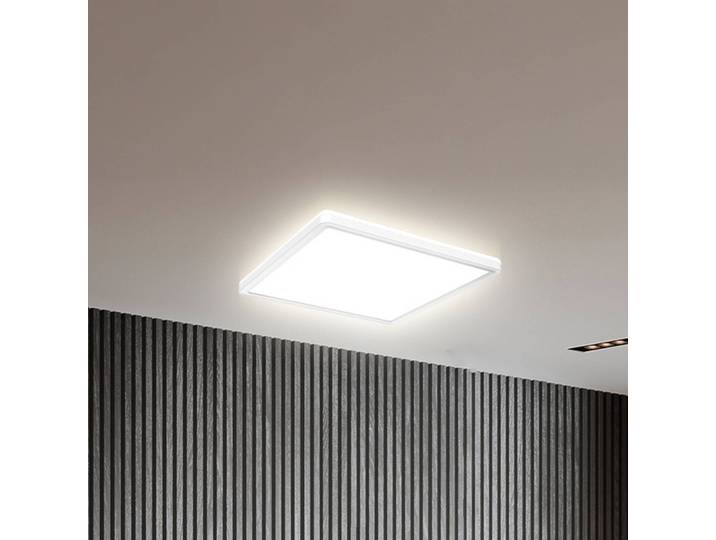 B.K. Licht LED-Panel Eki, 29 x cm, weiß, Step-dim, Backlight, 4.000K dimmbar, weiß / opal, für Arbeitszimmer / Büro, Kunststoff, LED Panel