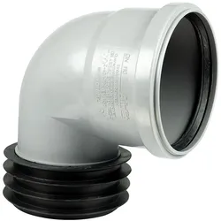 Winkelsteckmuffe für HT und KG Rohr, Airfit, DN 110x110