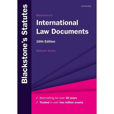 Blackstone's International Law Documents, Taschenbuch von Malcolm Evans, Oxford University Press, 978-0-19-893268-0