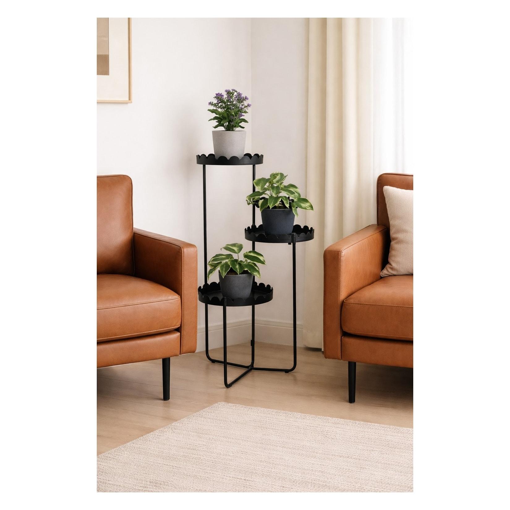 möbel direkt online Blumenständer aus Metall schwarz