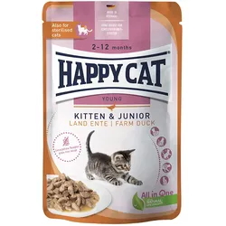 Happy Cat Meat in Sauce Kitten & Junior 20x85 g