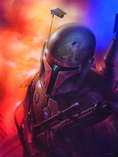 Komar Wandafbeelding Star Wars Classic Mandalorian Kunstdruk Breedte: 30 cm, Hoogte: 40 cm
