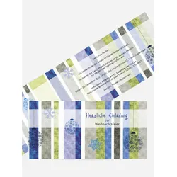 Weihnachts Einladungskarten selbst gestalten mit Spruch und Fotos im Onlinedesigner bei Meine-Kartenmanufaktur.de