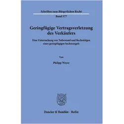 Weyer:Geringfügige Vertragsverletzung d, Fachbücher von Philipp Weyer